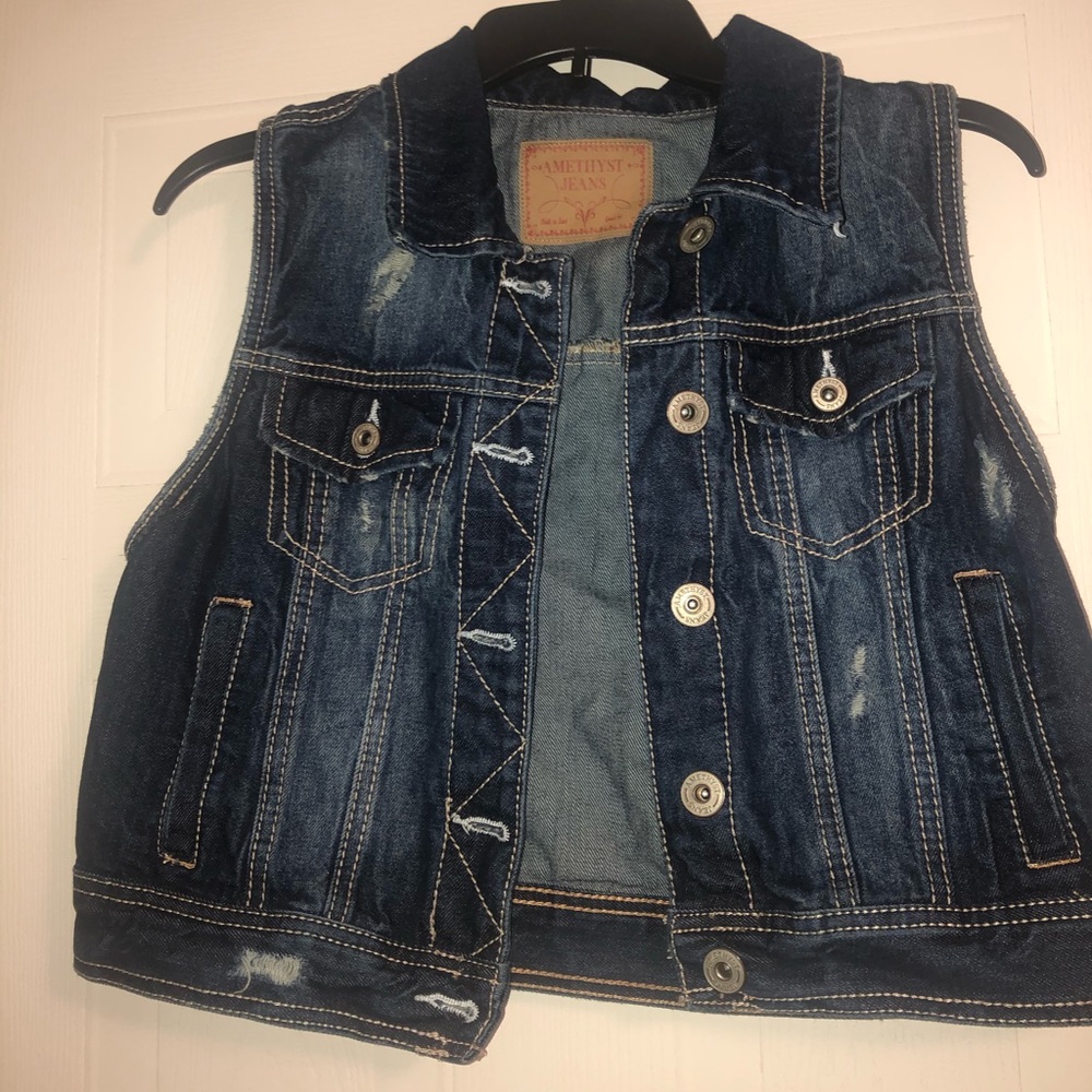 Dark Wash Jean Vest